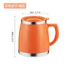 Taza Termo de Acero Inoxidable para Hombres y Mujeres con Asa Taza de Té Taza de Café Oficina Taza Sencilla para Beber
