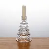 Suporte de Vela Árvore de Natal de Vidro Transparente Simples Nórdico Decoração de Natal Interna Ornamentos Decorações de Mesa para Hotel Restaurante