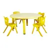 Yifanmei Juego de Mesa y Sillas Personalizado para Niños de Jardín de Infancia Mesa de Aprendizaje Rectangular Elevable Anti-Golpes y Resistente al Desgaste