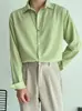 Camisa de manga larga para hombre para otoño e invierno, estilo Hong Kong, con buena caída, adecuada para usar en capas, versión coreana, moderna, muy elegante, casual y genial, top fino
