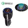 Carregador de Carro Rápido Dual Port Qc30 Inteligente 3.1A Carregador de Carro Halo 9V2A Acendedor de Cigarros Ponto Inteligente Carregamento Rápido