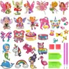 Venta caliente transfronteriza nuevo animal sirena 5D Niños DIY Pintura de Diamantes pegatinas aleatorias pegatinas de punto de diamante fábrica