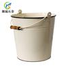 Suministro Transfronterizo Cubos de Jardinería de Hierro Redondos Color Caramelo Cubos de Hierro Galvanizado Productos de Hojalata Cubos Metálicos