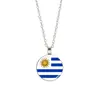Copa del Mundo de Comercio Exterior 32 Países Collar con Bandera Colgante de Balón de Fútbol Collar para Hombres y Mujeres Cadena para Suéter Joyería Venta al por Mayor