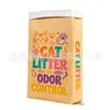 Bolsa de arena para gatos de tofu grande al por mayor bolsa de embalaje de arena para gatos portátil personalizada 10 kg bolsa tejida de papel Kraft personalizada