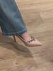 Zapatos de Mujer Color Nude 2026 Otoño e Invierno Nuevos Tacones Altos de Charol con Pedrería Tacones de Aguja Elegantes Zapatos de Boda Zapatos Individuales para Mujer