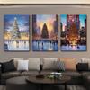 Pintura decorativa nórdica navideña para sala de estar, nicho, comedor cálido, lienzo, pintura colgante, pasillo, paisaje, pintura de inyección de tinta HD, núcleo