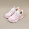 Tallas 27-37, nueva colección de otoño, zapatillas deportivas transpirables de piel para niñas, zapatillas deportivas de media caña ligeras para niños mayores, modelo 6375