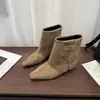 Botines de Gamuza con Hebilla Estilo Coreano para Mujer 2026 Otoño/Invierno Botas de Caña Alta para Pantalón Estilo Chica Picante Botas Vaqueras Botas Juveniles