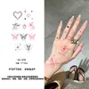 Pegatinas de tatuajes coloridas, dulces y geniales: mariposa, espina, corazón, angelito, moño pegatinas, impermeables y duraderas, estilo girly ins