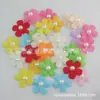 Tela no tejida de flor de 25 mm con accesorios de joyería de perlas de plástico manualidades decoración zapatos sombrero decoración de flor