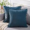 Almofada Decorativa Veludo Holandês Formato de Bola Nordic Light Luxury Sala de Estar Capa de Almofada para Sofá Almofada Lombar Cabeceira de Cama 45X45cm