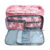 Bolsa de Almacenamiento para Herramientas de Ganchillo de Hilo Transfronterizo Bolso de Ganchillo Bolsa de Lana de Tres Agujeros para Guardar Agujas Circulares