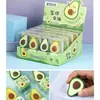 Goma de borrar creativa con forma de durián, granada, aguacate, papelería para estudiantes, Día del Niño, goma de borrar de durián