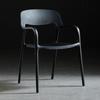 Silla de plástico con respaldo sencillo, taburete nórdico para comedor, silla de plástico económica para adultos, sillón grueso