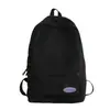 Mochila transparente japonesa de nicho, mochila escolar personalizada, mochila de rede, bolsa da moda de cor sólida, disponível em branco e preto
