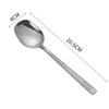 Fabricante Original Cuchara de Acero Inoxidable Celebridad de Internet Cuchara Coreana de Cabeza Cuadrada Cuchara Doméstica de Mango Largo Cuchara para Comer Infantil