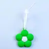 Colgante de Taza de Agua de Goma Suave de PVC Colgante de Flor Colorida Dopamina Llavero DIY Adorno de Flor Pequeña