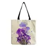 Bolso de hombro con estampado de flores al por mayor de fábrica plegable versátil gran capacidad Bolso de mano portátil para mujer para salir