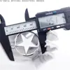 Liga de Metal com Gotejamento de Óleo Branco Moda Redondo Gelatina Estrela Estrela de Cinco Pontas Estilo Coreano Acessórios de Joias DIY