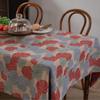 Mancha Venta al por mayor Mantel Rectangular Literario Americano Tela Jacquard Verde Diente de León Mantel para Mesa de Comedor Paño para Puesto de Mesa de Café