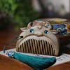 Sándalo Verde Animal Peine de Madera Doce Signos del Zodíaco Multi-estilo Niños Lindo Bebé Peine para Rascar Portátil Regalo