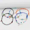 Accesorios nuevos transfronterizos cuentas de arroz rojas cuerda negra pulsera de ojo Ojo del Diablo Vidrio ajustable una pieza entrega