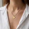 Colar Minimalista Japonês e Coreano Redondo Liso de Aço Inoxidável Personalizado Corrente de Osso de Cobra Redonda Tendência Joias Atacado