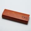 Estuche para Gafas Hecho a Mano Jp Patrón de Imitación de Piel de Vaca Icono de Gafas Anti-Presión Óptica Presbicia Caja de Almacenamiento con Tapa abatible Imprimible
