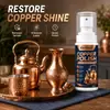 El agente pulidor y abrillantador de cobre KineShineX elimina las manchas opacas de oxidación y restaura el brillo metálico, apto para vidrio