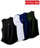 Camiseta deportiva sin mangas de talla europea para hombre, color azul marino, transpirable, para baloncesto, chaleco deportivo sin mangas de verano, nuevo