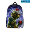 Venta Directa Transfronteriza Nuevo Monstruo Verde de Piel Grinqi Periférico Impresión Digital 3D Mochila de Tendencia Europea y Americana