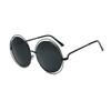Nuevas gafas de sol de metal de doble aro, gafas de sol HD reflectantes con película de color, para hombres y mujeres, con gafas de sol de moda al por mayor