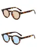 Nuevas Gafas de Sol Redondas de Marco Pequeño Tachonadas de Moda Europea y Americana, Unisex, Protección UV, Estilo de Gama Alta, Fotografía Callejera, Versátiles