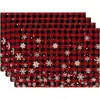 Conjunto de jogos americanos de Natal transfronteiriços, tapete resistente ao calor de árvore de Natal, tapete decorativo de mesa Amazon, decoração de casa