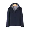Chaqueta softshell de una capa para primavera y otoño para hombres y mujeres, con capucha cortavientos para montañismo al aire libre, chaqueta para actividades de equipo, ropa de trabajo con logo personalizado