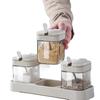 Juego de Vasos con Combinación de Condimentos Botella Tarro de Condimentos para Cocina Condimento Casero Condimento Glutamato Monosódico Sal Tarro Caja de Almacenamiento a Prueba de Humedad