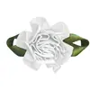 Fábrica de Fitas Folha em Oito 3D Decoração Floral Feita à Mão Fita de Cetim de Poliéster Fita de Organza Decoração de Folha Fita Floral