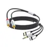 Cabo de Áudio Três em Um para Conector 2Rca Rca Adequado para Tipo-C Apple 3.5mm para Alto-falante Núcleo de Cobre Sem Oxigênio