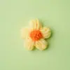 En Stock Flor de Pompón Tejida a Crochet Flores de Hilo Accesorios para Pasador DIY Flores para Broche Bolsas Accesorios para Ropa Flores