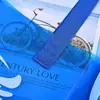 Bolso de Mano de Gelatina de PVC con Logo Personalizado TPU Popular Bolsa de Compras Transparente Bolsa de Regalo con Láser Personalizada