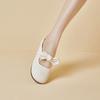 Meias Pantufas para Mulheres, Novo Estilo de Verão para Uso Externo, Sapatos Meio Cobertos no Dedo do Pé Estilo Fada, Sandálias de Laço com Solado Macio para Sair