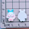 Mini Animais Fofos de Desenho Animado Urso Coelho Gato Grampo de Cabelo Elástico de Cabelo Ímã de Geladeira Capa de Celular Acessórios de Resina DIY