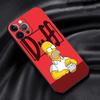 Para iPhone15 comércio exterior Simpsons capa de telefone celular