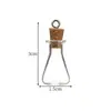 Artesanía Creativa Hecha a Mano DIY de Corcho para Botellas de Corcho con Forma Especial Botella de Vidrio 1ml Gancho Mini Botella de los Deseos Botella de Deriva