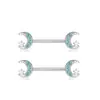 Amazon caliente nuevo mariposa de amor 6 pares anillo de pezón traje de perforación combinación joyería de clavo de pezón de acero inoxidable europeo y americano