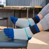 Calcetines de cinco dedos para hombre, hilo de algodón, cintura alta, caña media, calcetines para dedos, absorbentes de sudor, calcetines para dedos del pie, procesamiento al por mayor, Cinco Dedos para las Cuatro Estaciones