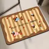 Tapete de Piso para Baño Tapete Absorbente de Tierra de Diatomeas de Secado Rápido para Puerta de Baño Inodoro Antideslizante Tapete para Pies Tapete Absorbente para Inodoro