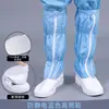 Sapatos Antiestáticos de Cano Alto Pvc Antiderrapante à Prova de Poeira Botas de Cano Alto Peça Única Malha Sem Poeira para Oficina de Trabalho Sapatos de Trabalho em Couro