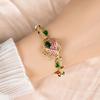 Pulsera Transfronteriza Nueva Rosa Zircón para Mujer Pulsera de Lujo de Alta Gama para Mujer Lujo Accesible Ins Joyería de Mano Versátil